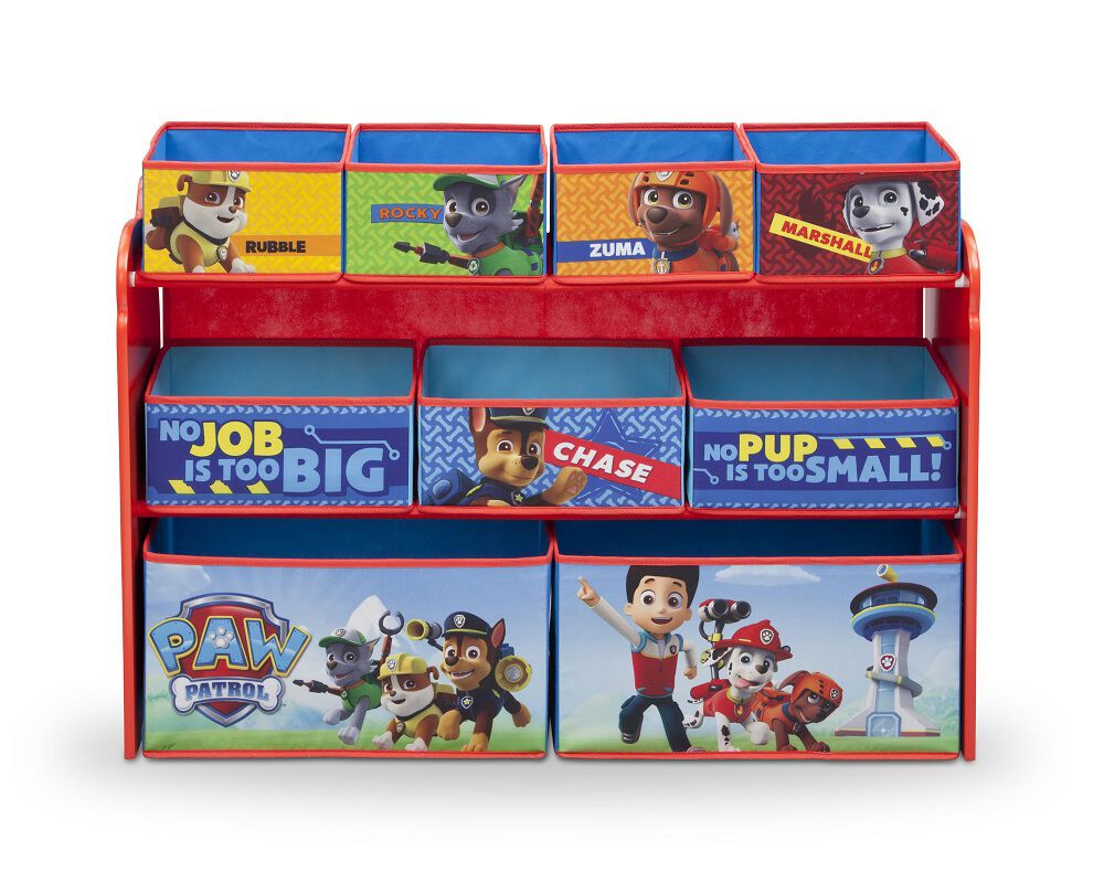 paw patrol toy bin organizer