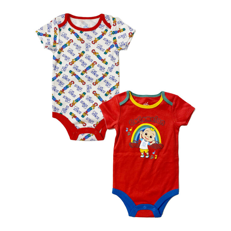 CoComelon – Combinaison pyjama ensemble deux pièces – Rouge – Taille 18 à 24 mois – Exclusif à Toys R Us