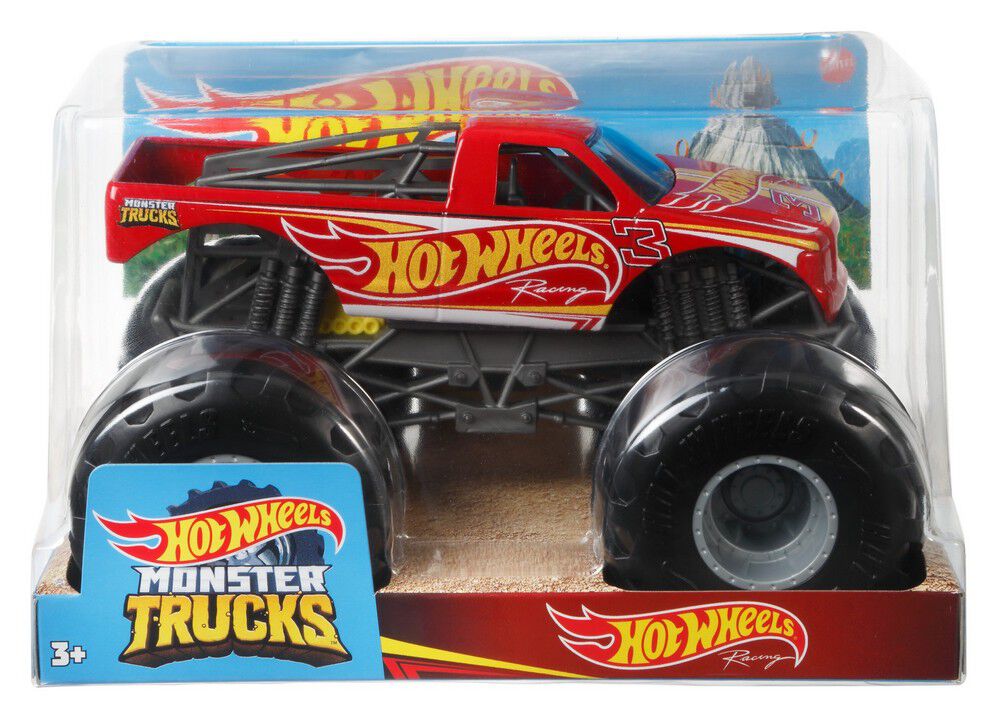 hot wheels racing number 3 monster truck