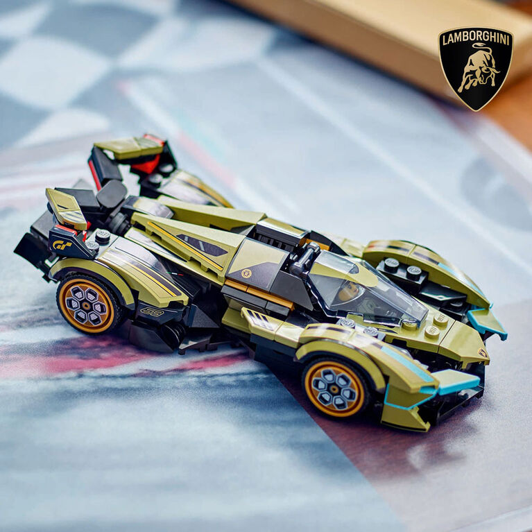 LEGO Speed Champions Lamborghini Lambo V12 Vision GT Super Car Vehicle Toy, Driving Playset 76923