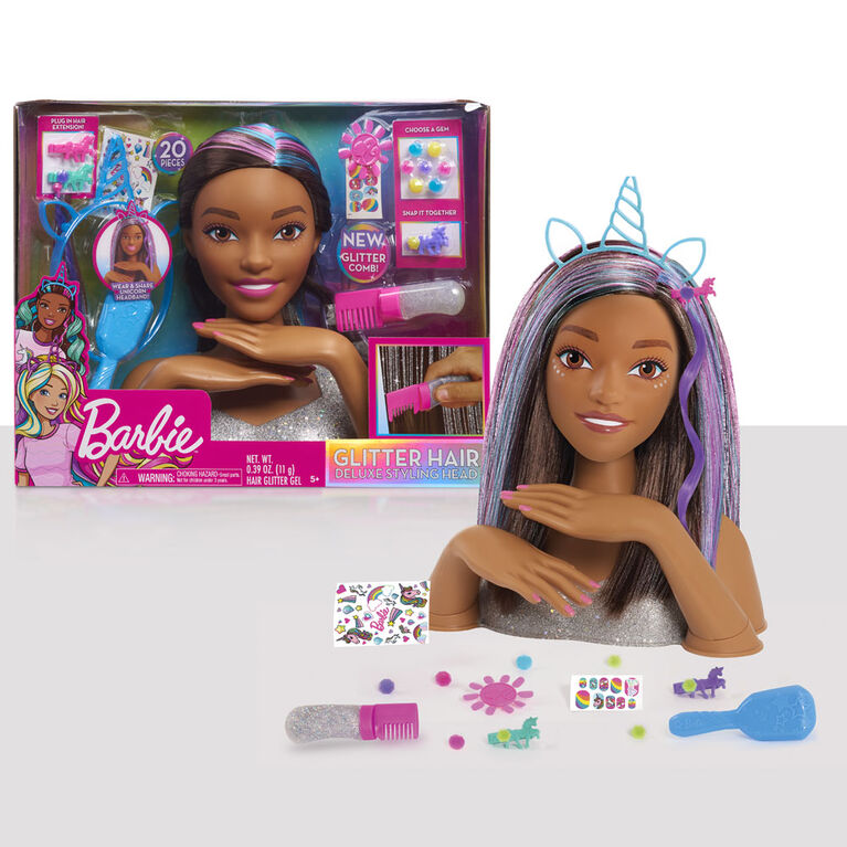 Barbie - Tête à coiffer multi styles N6890 Jouet de reve