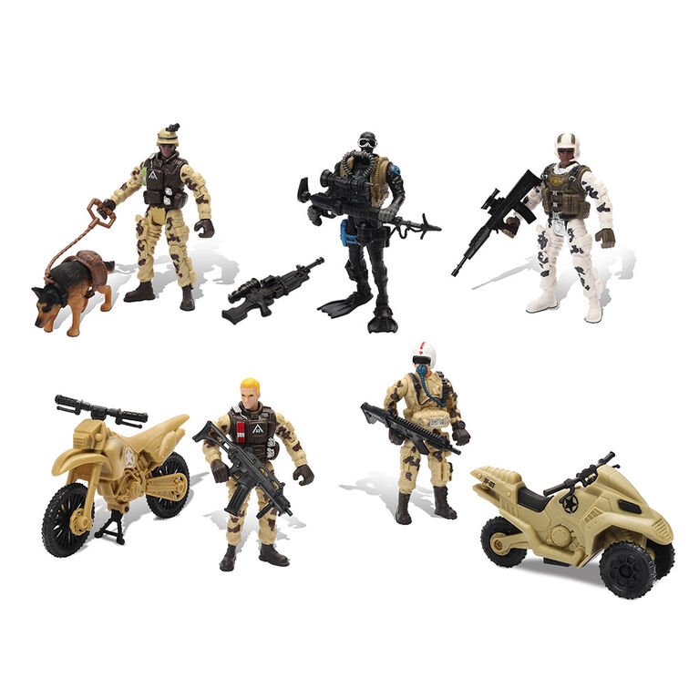 Universal - Élite Force Armée Ranger Données opérationnelles - 5 paquets de  jouets militaires Jouets de soldat