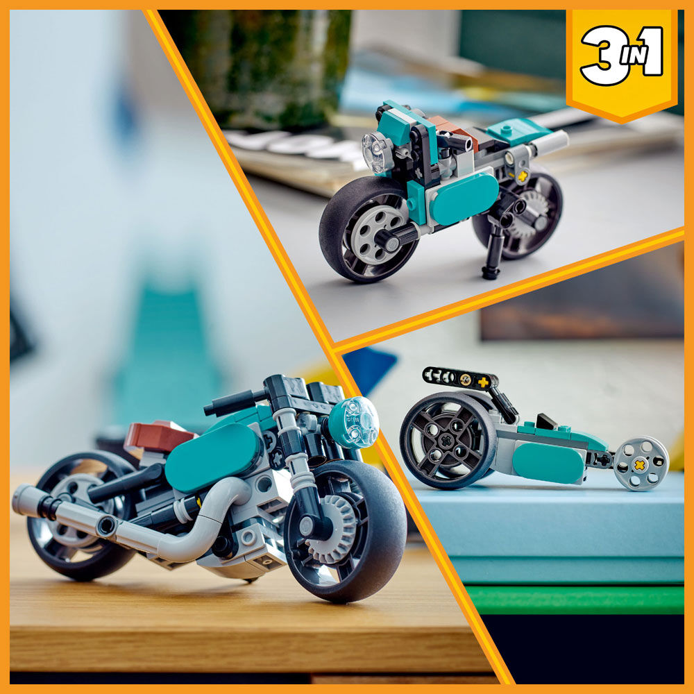 LEGO Creator Vintage Motorcycle 31135 Building Toy Set (128 Pieces
