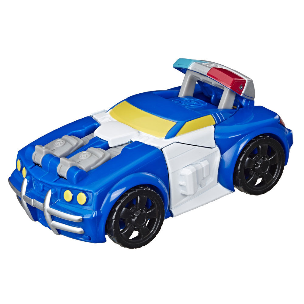 rescue bots chase police car