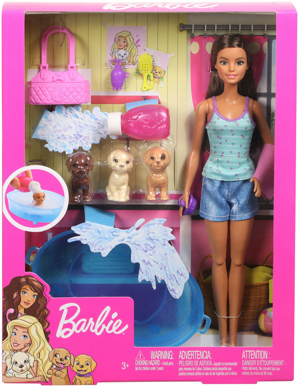barbie puppy house playset