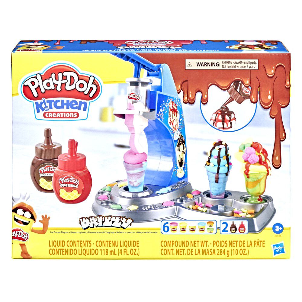 Play-Doh Kitchen Creations: Drizzy Ice Cream Playset Featuring