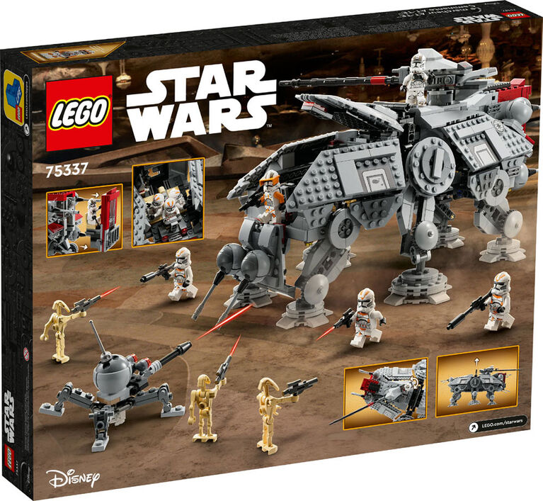 Building　Canada　Pieces)　Star　AT-TE　Walker　(1,082　Us　75337　Kit　LEGO　R　Wars　Toys
