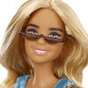 Barbie Fashionistas Doll #173 with Long Blonde Hair & Tie-dye Shorts Romper, Sneakers & Cat Eye Sunglasses