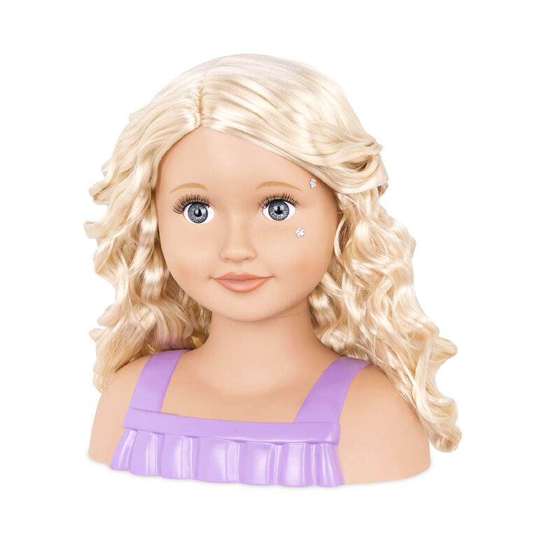 HALO NATION Beauty Styling Head Doll with Brown Hair Do - Fashion Princess  Dolls Styling Head Face Doll Hair Dressing Accessories and Doll Beauty  Makeup Playset for Girls - Glam - Beauty