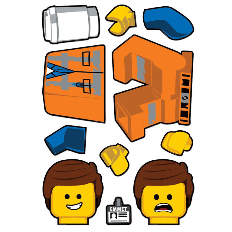 Le Film LEGO 2  Autocollants muraux : Emmet