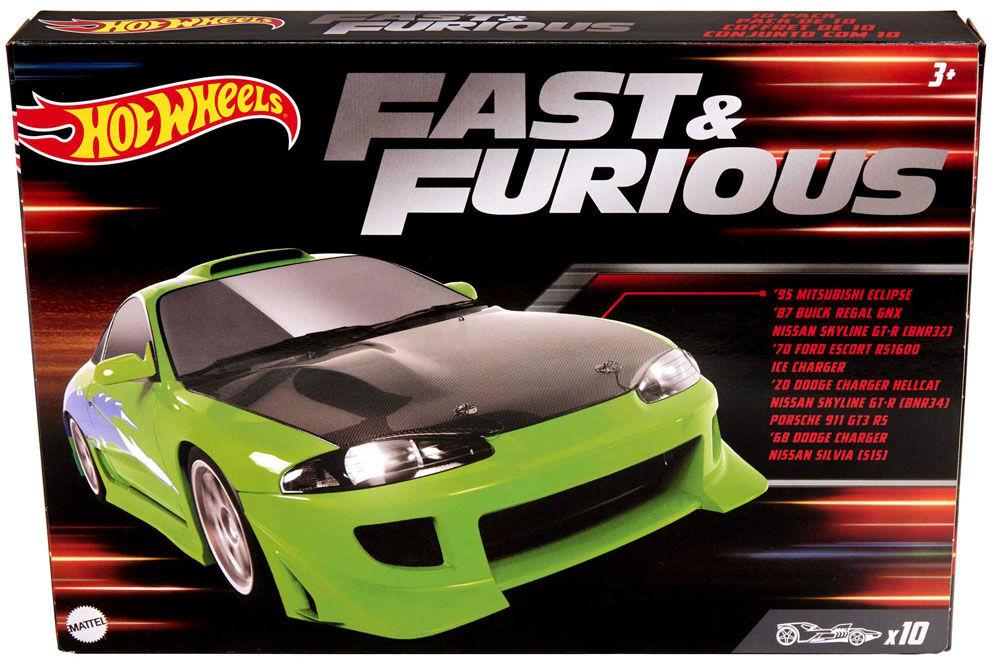 Hot Wheels Fast and Furious Themed 10-Pack