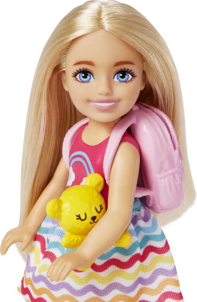 Barbie Chelsea Doll and Accessories, Small Doll Travel Set with
