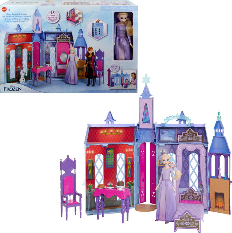 Château Arendelle Poupées Anna Elsa La reine des neiges 2 Disney Hasbro  transportable