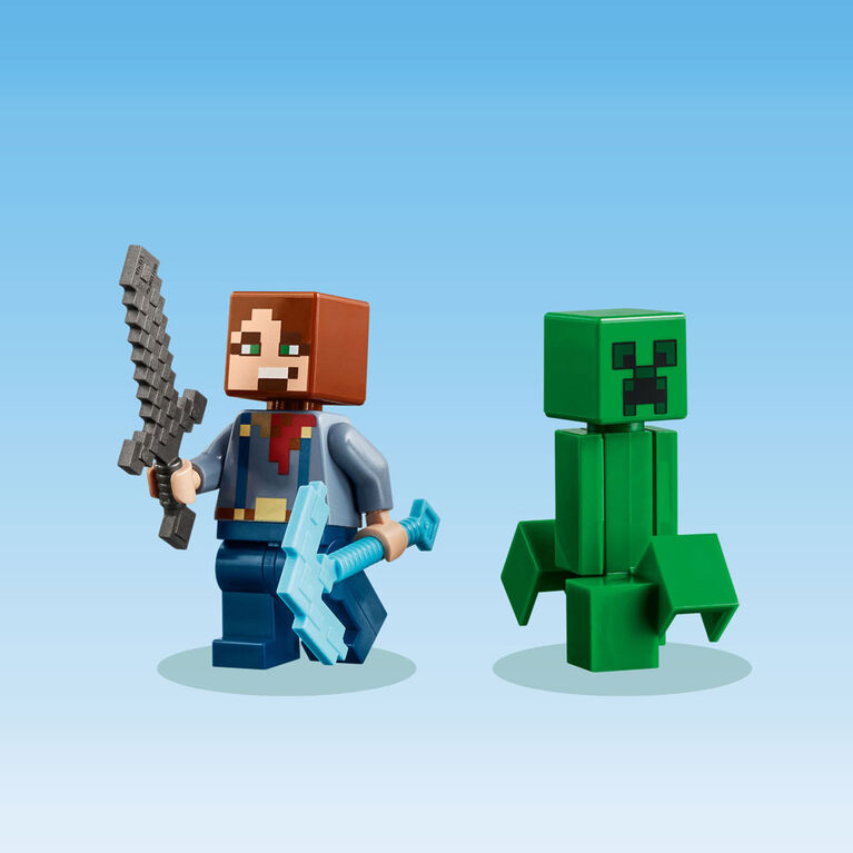 Jouet LEGO Minecraft Le puits de mine des Badlands 21263