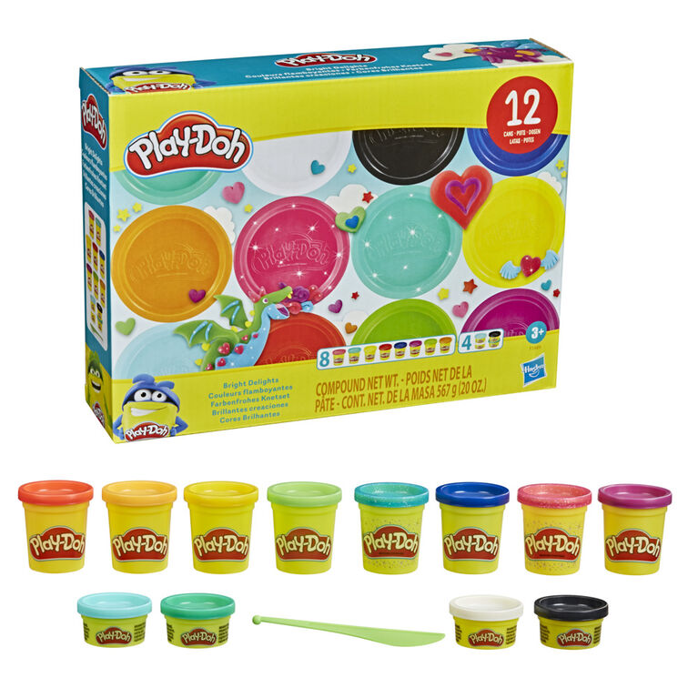 Play-Doh Bright Delights 12-Pack of Modeling Compound | Toys R Us Canada