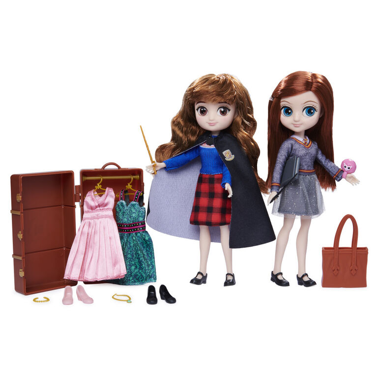 Mattel Harry Potter Ron & Hermione Heads + Outfit set Barbie Ken Doll