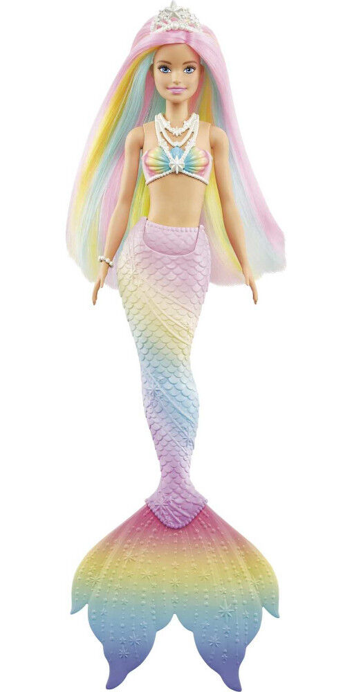 Barbie Dreamtopia Rainbow Magic Mermaid Doll with Rainbow Hair and