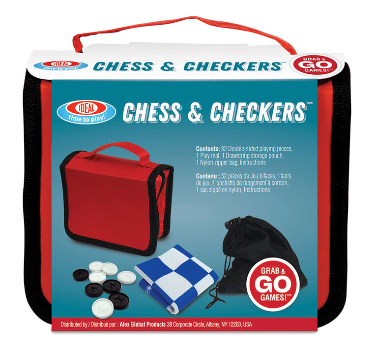 Grab & Go Games! Travel Chess & Checkers