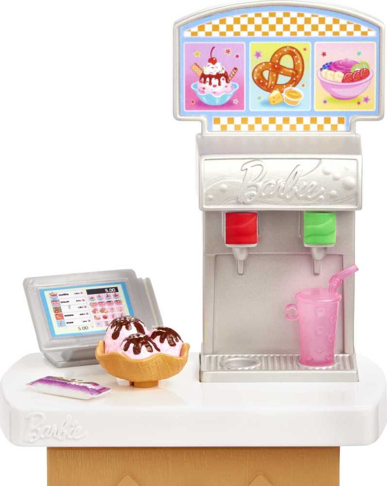 Barbie Toys, Skipper Doll and Snack Bar Playset with Color-Change
