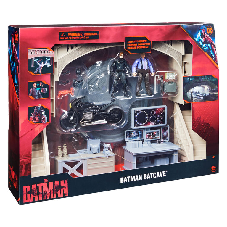 DC Comics, Batman Batcave with Exclusive Batman and Penguin Action Figures  and Batcycle | Toys R Us Canada