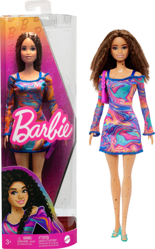 Barbie Fashionistas Doll #206 with Crimped Hair and Freckles