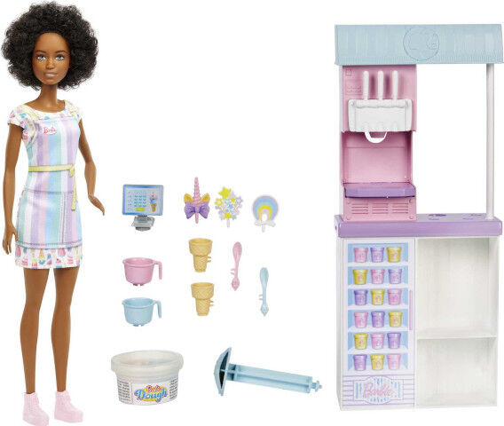 Barbie Ice Cream Shop Playset with 12-in Doll | Toys R Us Canada