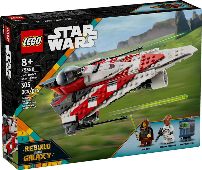 LEGO Star Wars Jedi Bob's Starfighter Building Toy, Star Wars Starship Birthday Gift for Kids, 75388