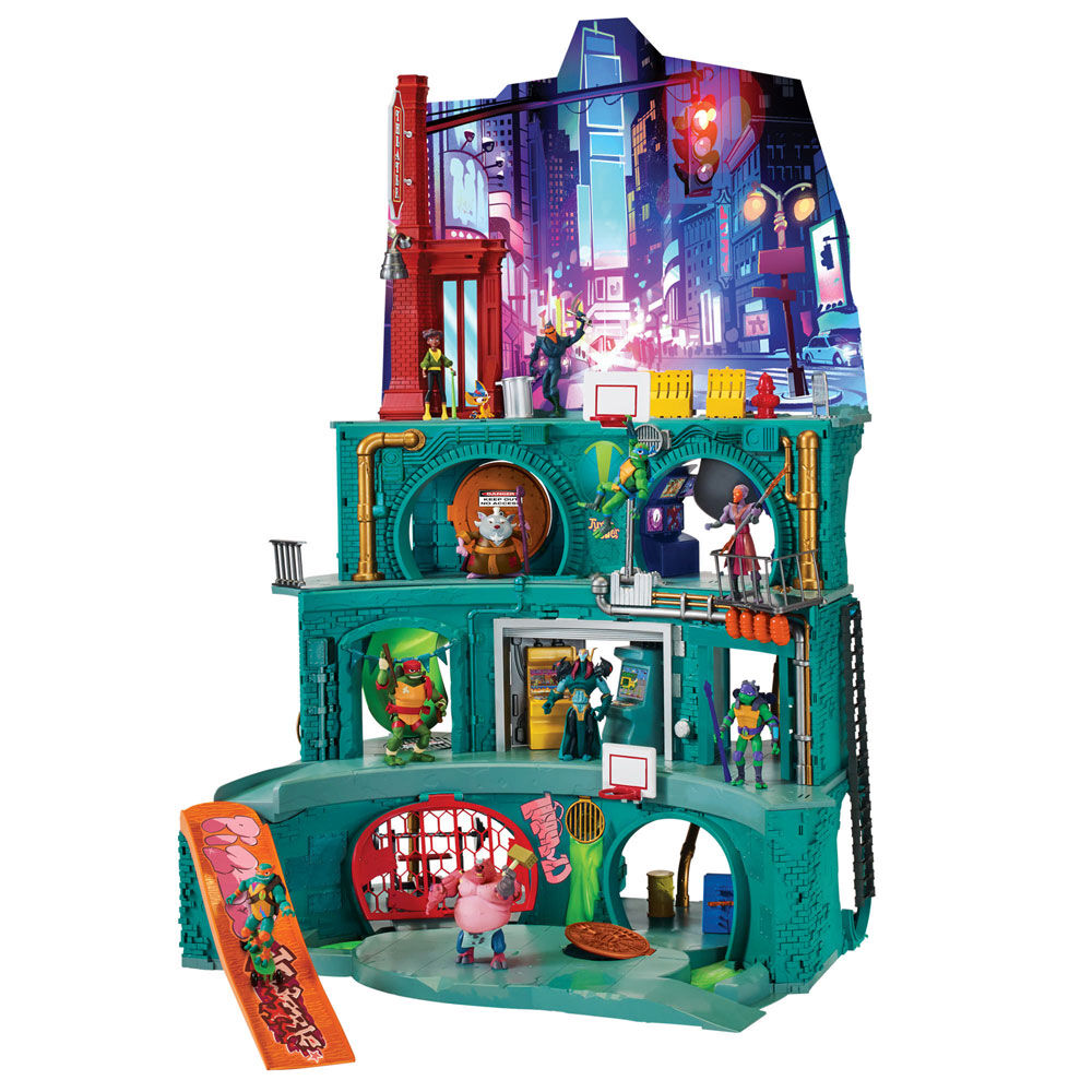 rise of the tmnt epic sewer lair playset