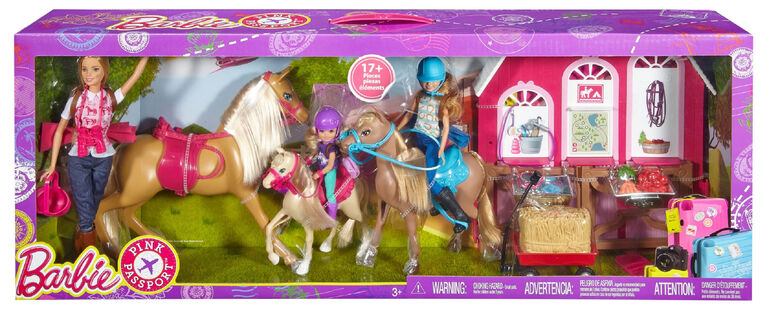 Barbie Pink Passport A Horse And Stable Gift Set Exclusive R