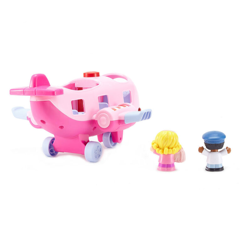 Fisher-Price Little People Travel Together Airplane - Pink ...