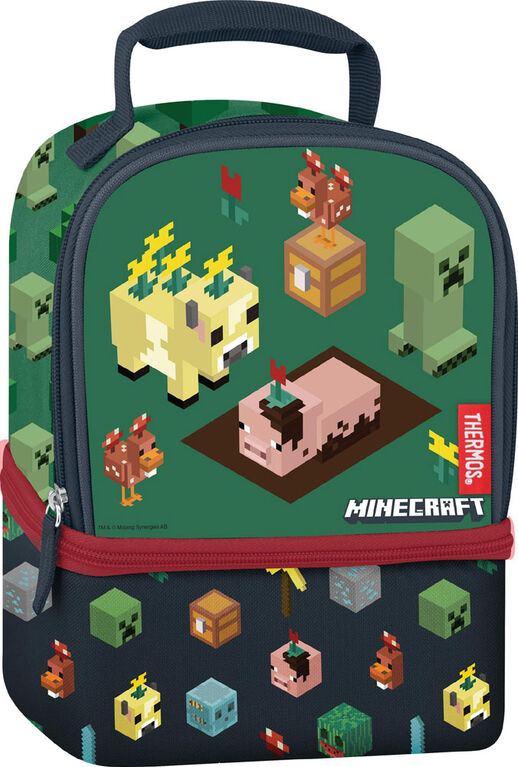Thermos 'Minecraft' Insulated Novelty Lunch Bag (Green/Black), 1