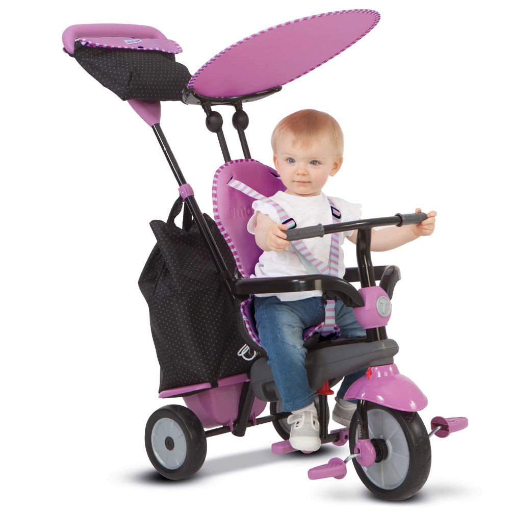 smart trike pink and grey