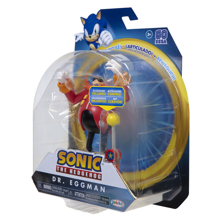  Figurine Sonic de 4 pouces - Mighty classique avec Écran 1-Up