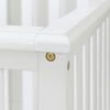 Savannah Baby Crib 4 Heights with Toddler Rail Pure White