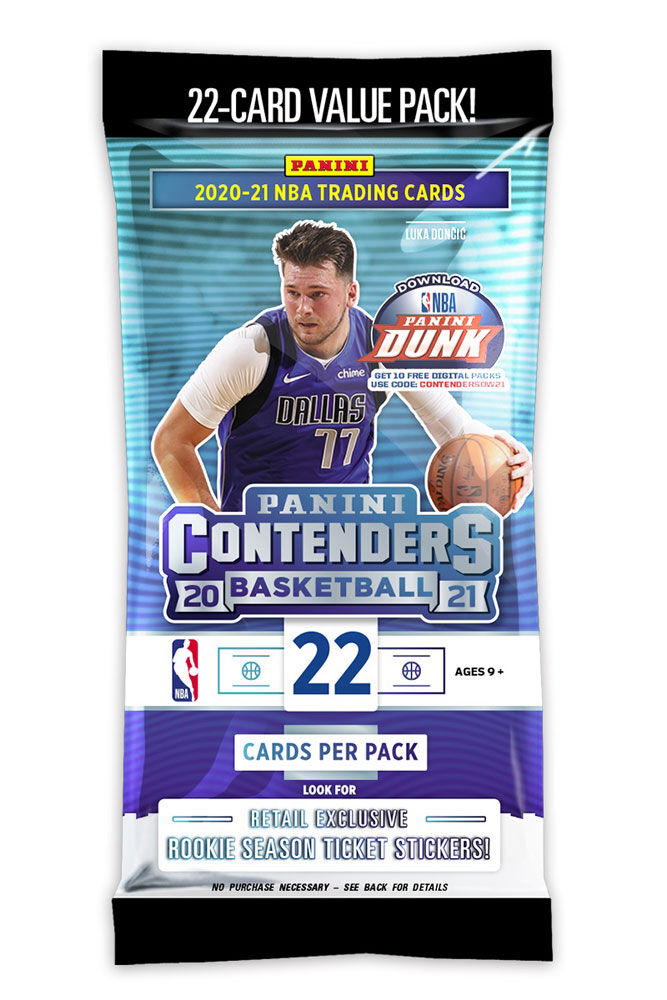 2021 Panini Contenders Basketball Fat Pack