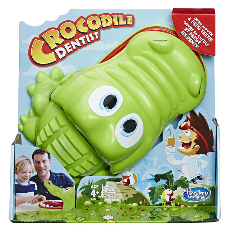 Nouveau jeu de jouet de dents de crocodile pour les enfants - jeu de  dentiste à doigts mordants d'alligator, jeu de fête de chance et de  plaisir. Cadeau de Noël d'anniversaire parfait