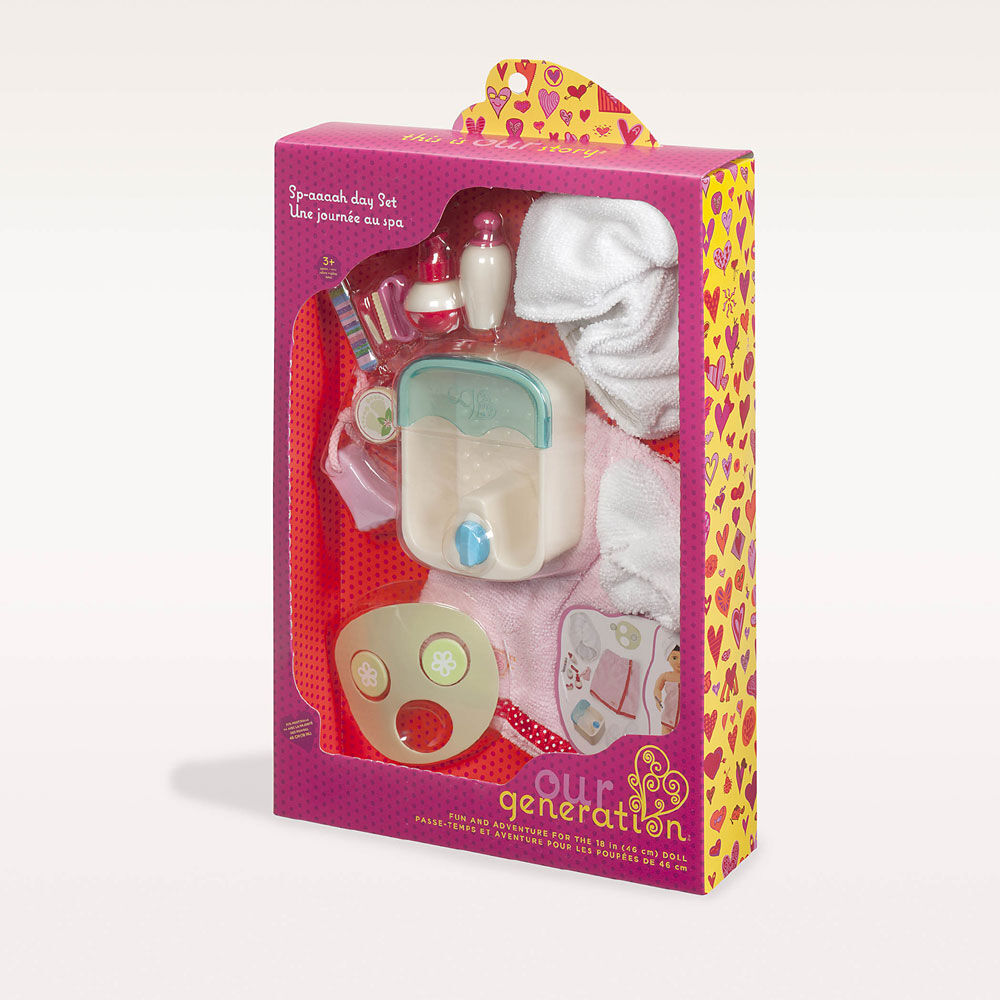 Our Generation Sp Aaaah Day Spa Accessories for 18 inch Dolls