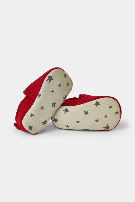 RISE Little Earthling Slide On Shoes Red