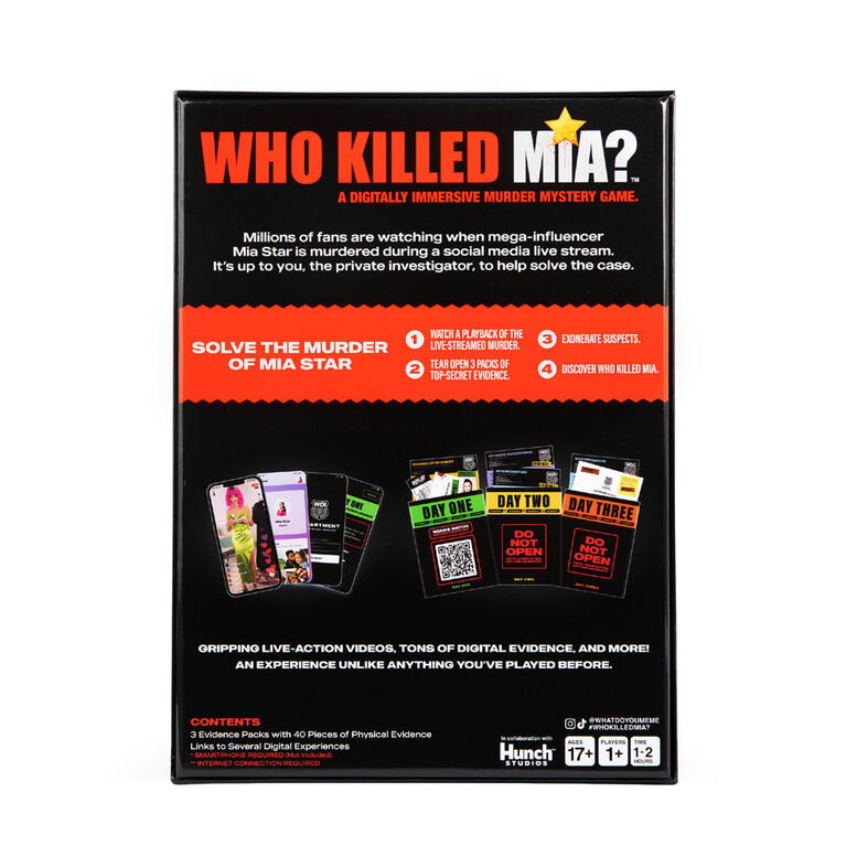 Who Killed Mia? - Édition anglaise