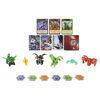 Bakugan Evolutions, Dragonoid and Arcleon Battle Strike Pack, Includes 6 Bakugan Action Figures, 9 Trading Cards and 8 BakuCores