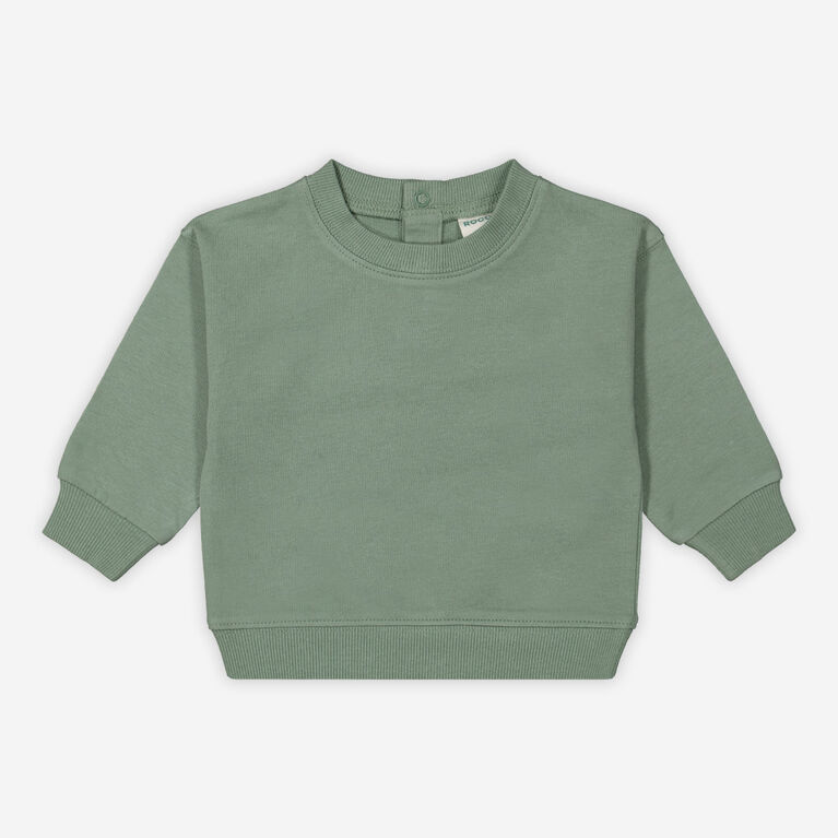 Rococo Infant/toddler Long Sleeve Sweatshirt Olive