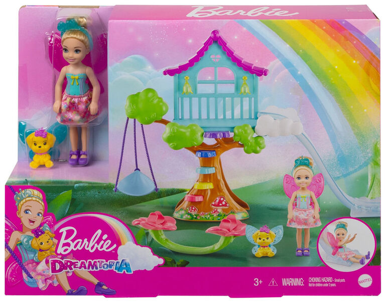 Barbie Dreamtopia Chelsea Fairy Doll and Fairytale Treehouse