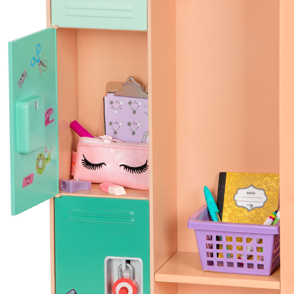 Our Generation, Classroom Cool Locker Set for 18-inch Dolls | Toys