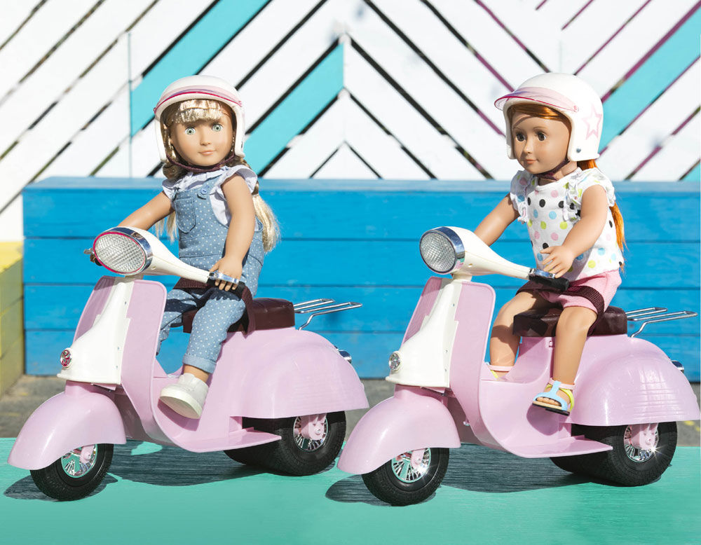 Our Generation Ride In Style Scooter for 18 inch Dolls Pink