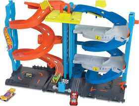 Hot Wheels- Ville - Coffret de jeu - Tour Spirale transformable