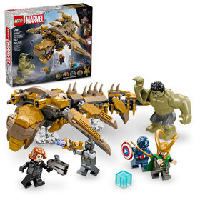 LEGO Marvel The Avengers vs. The Leviathan Set, Superhero Toy with 4 Minifigures and Hulk Action Figure, 76290