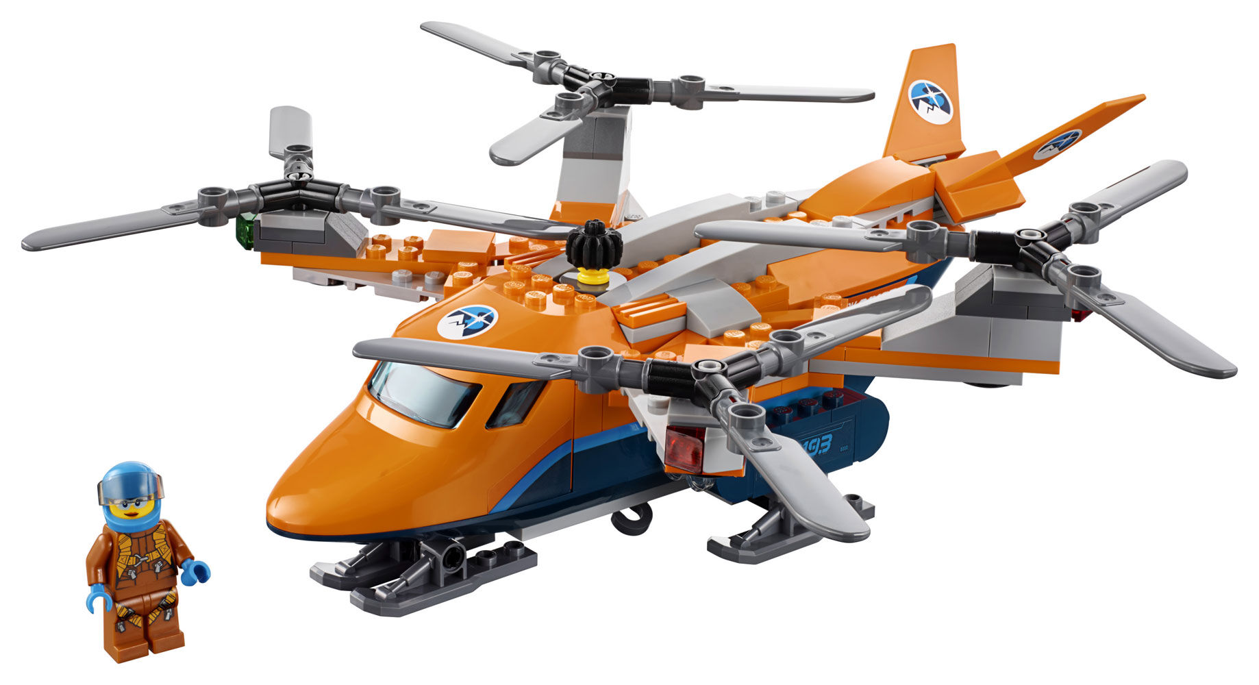 helicoptere arctique lego
