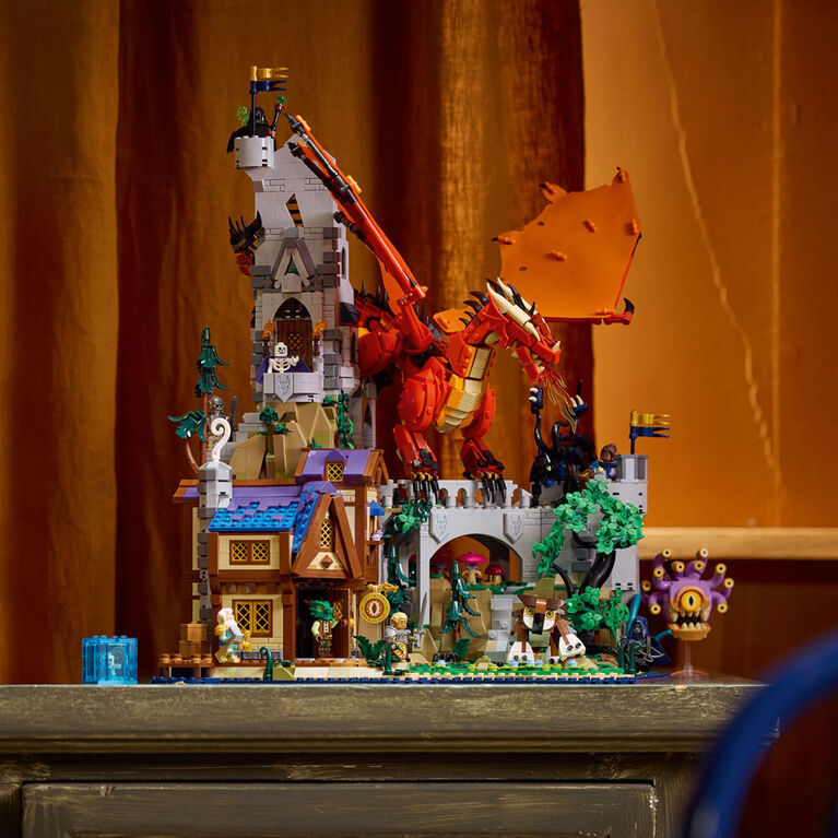 Ensemble LEGO Ideas Dungeons & Dragons : L'histoire du dragon rouge