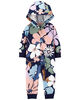 Carter's Floral Hooded French Terry Jumpsuit Navy  12M