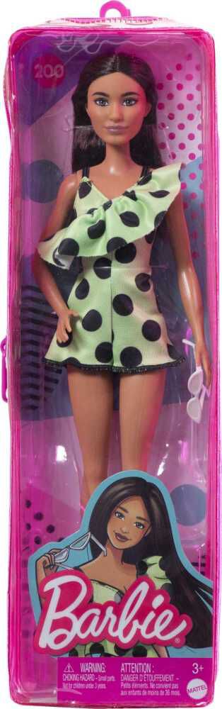 Barbie Fashionistas Doll #200 with Long Straight Brown Hair, Polka